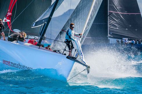 Geoff Boettcher's Secret Mens Business during a race.