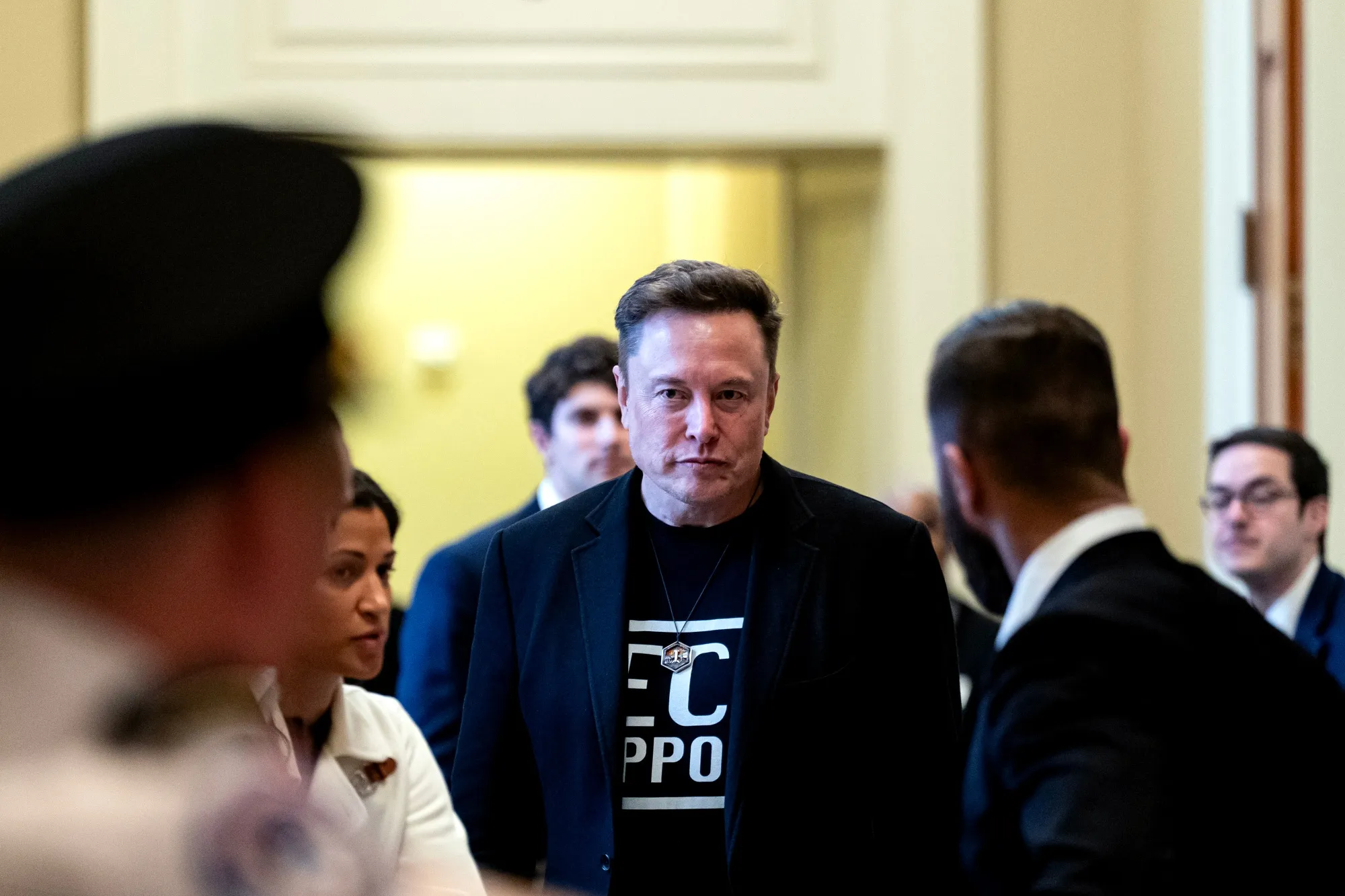 Elon Musk at the US Capitol in Washington, DC,&nbsp;on&nbsp;March 5.