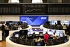 Traders At The Frankfurt Stock Exchange As European Stocks Slide to January 2024 Lows
