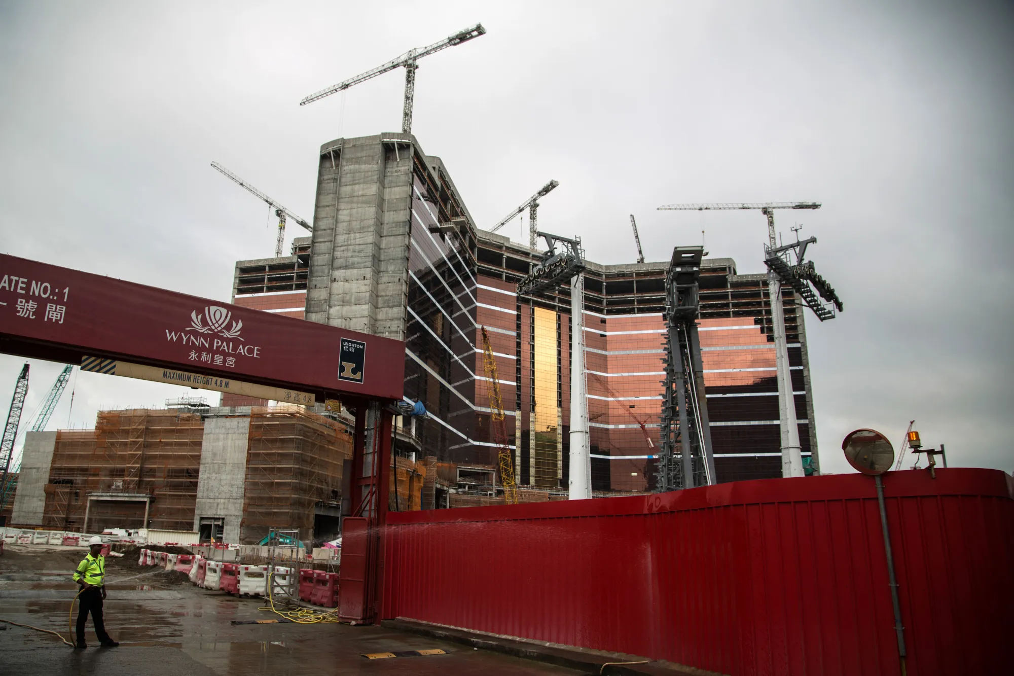 Construction of the Wynn Palace in Macau.
