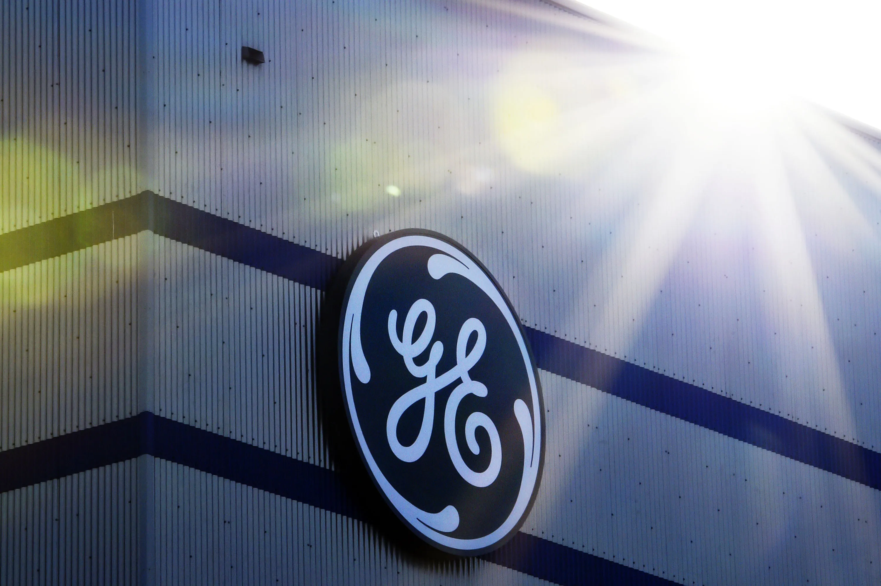 Is that sunlight breaking through the clouds at GE?