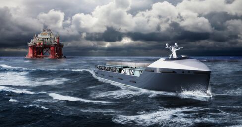 An artist rendering of the automated cargo ship. Source: Rolls-Royce PLC