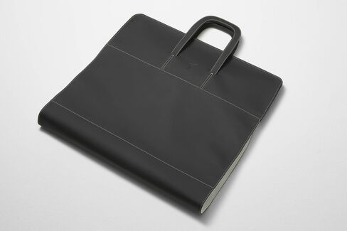 The bags are made from leather and carbon fiber.