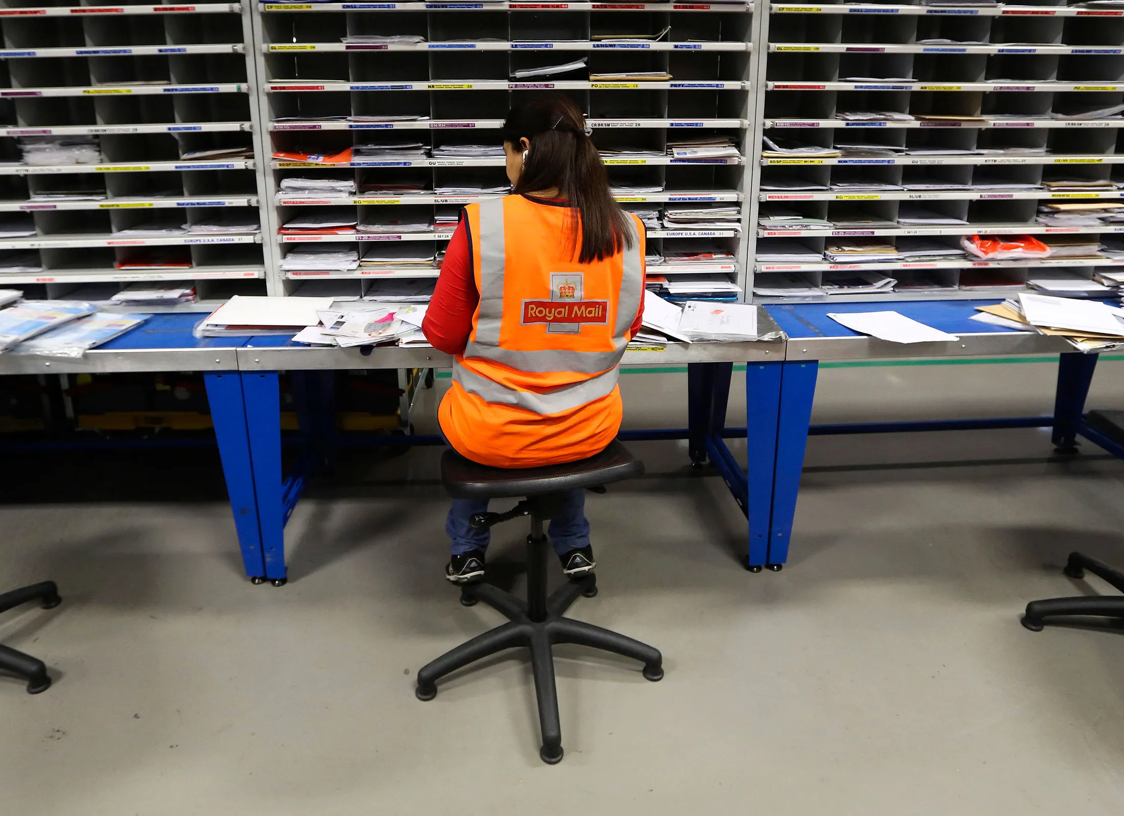 Royal Mail's Mount Pleasant sorting office in London.
