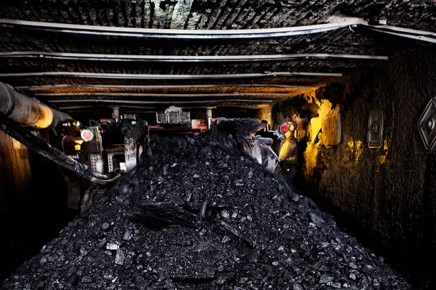 A coal mine on the border of Pennsylvania and West Virginia