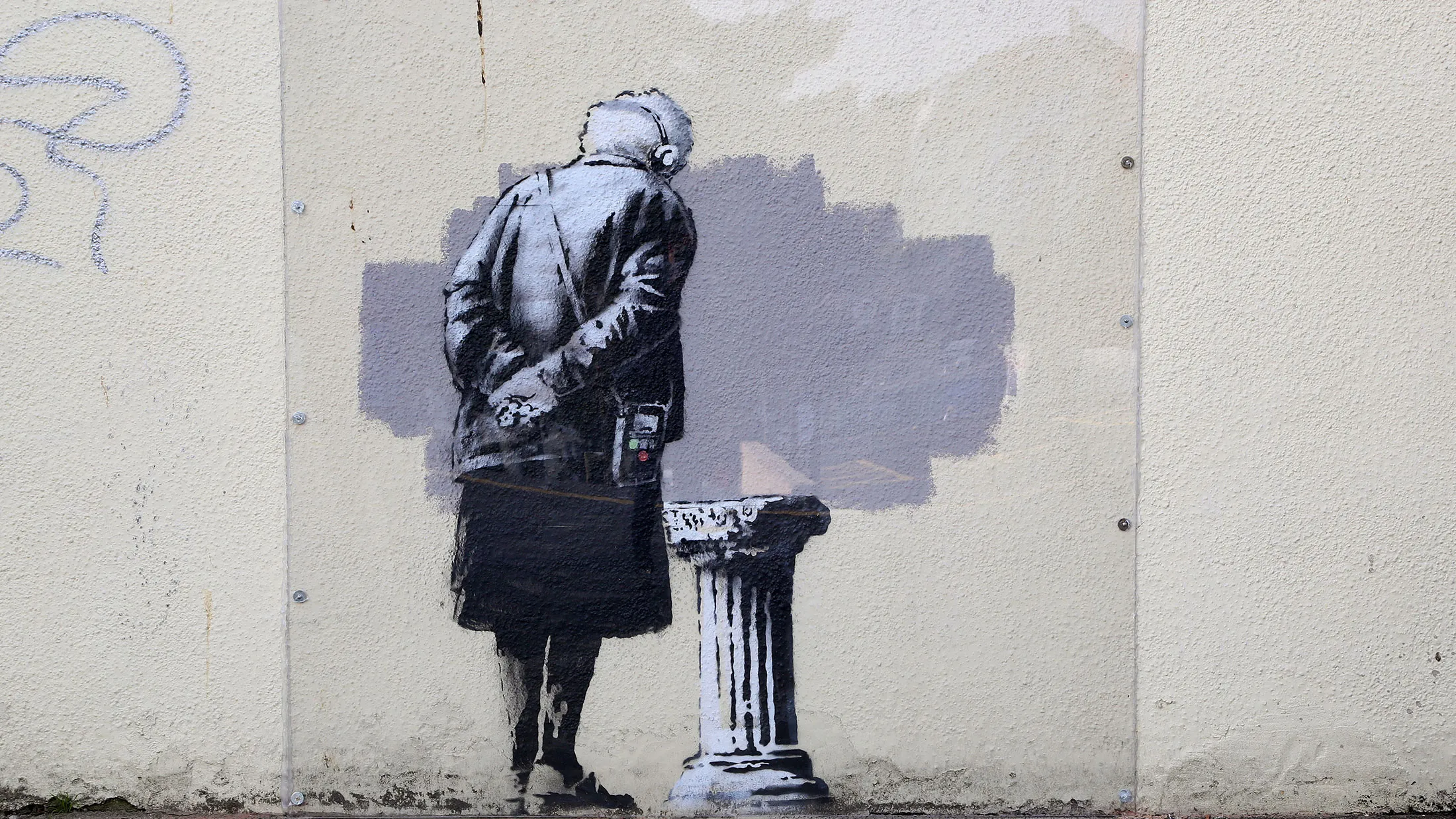 Banksy's "Art Buff."
