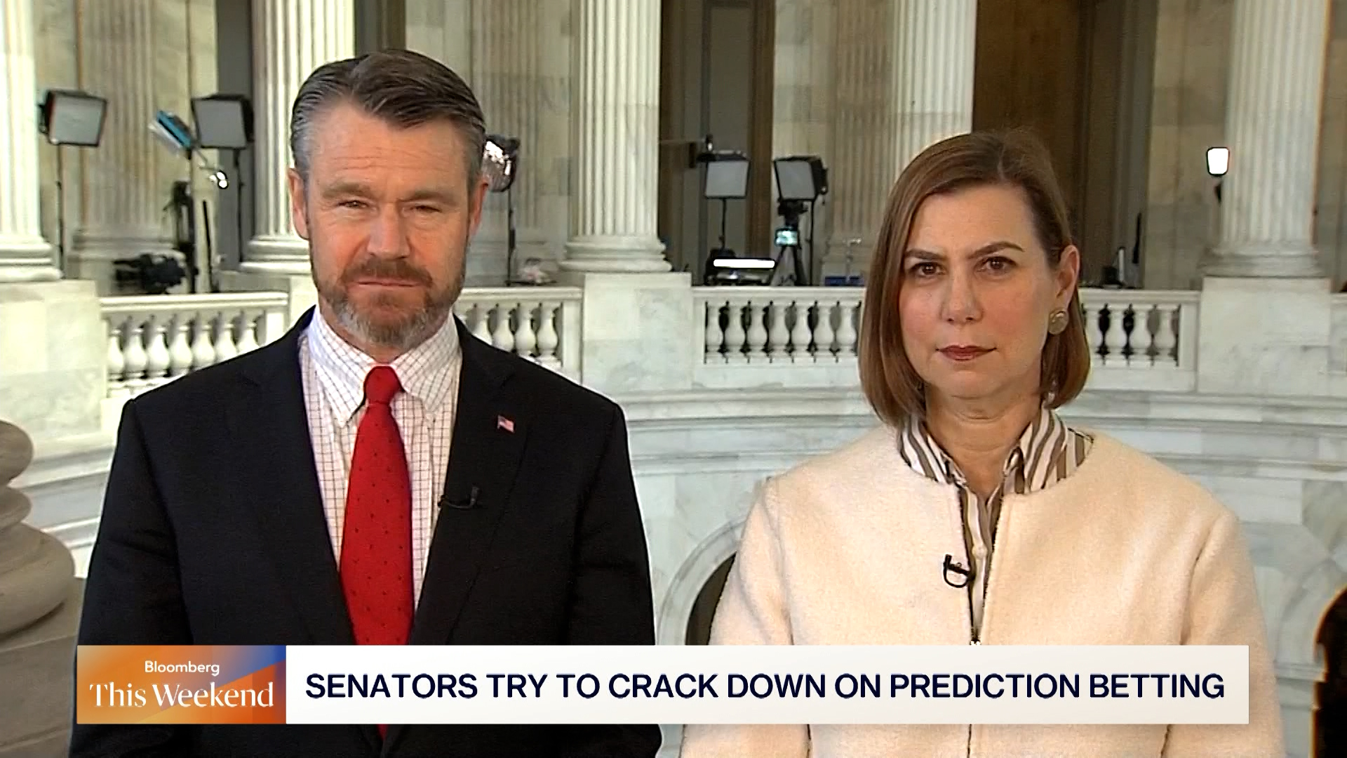 Senator Todd Young and Senator Elissa Slotkin discuss their bipartisan measure to bring transparency to prediction markets on Bloomberg This Weekend