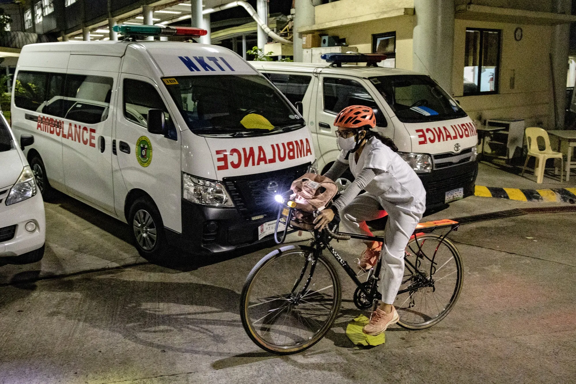 Medics Cycle To Hospitals Amid Transport Shutdowns