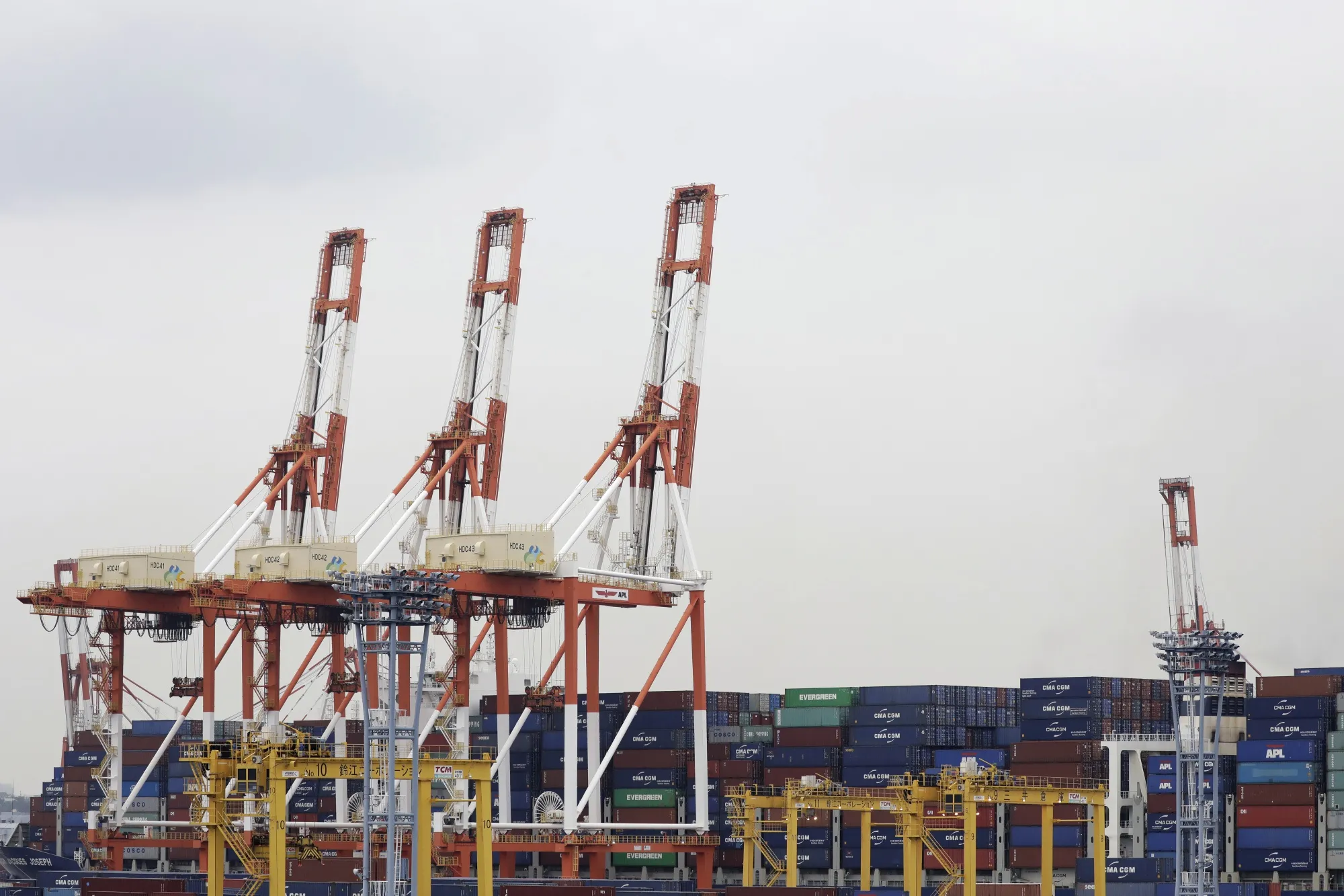 Shipping Operations at Container Terminals as Japan-South Korea Spat Continues