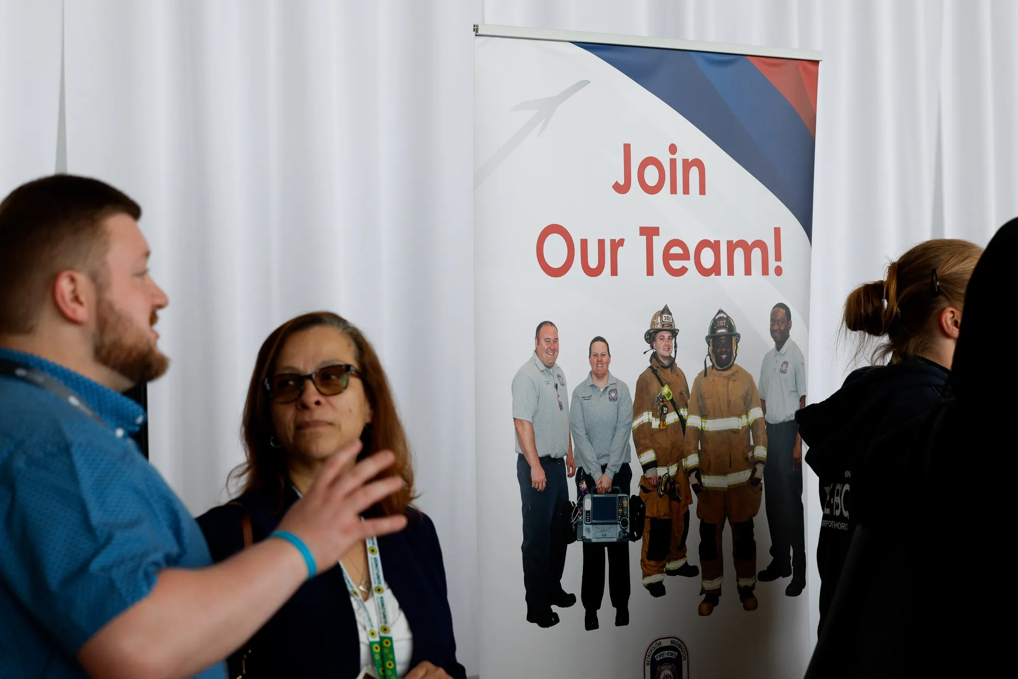 A careers fair in Arlington, Virginia, US.