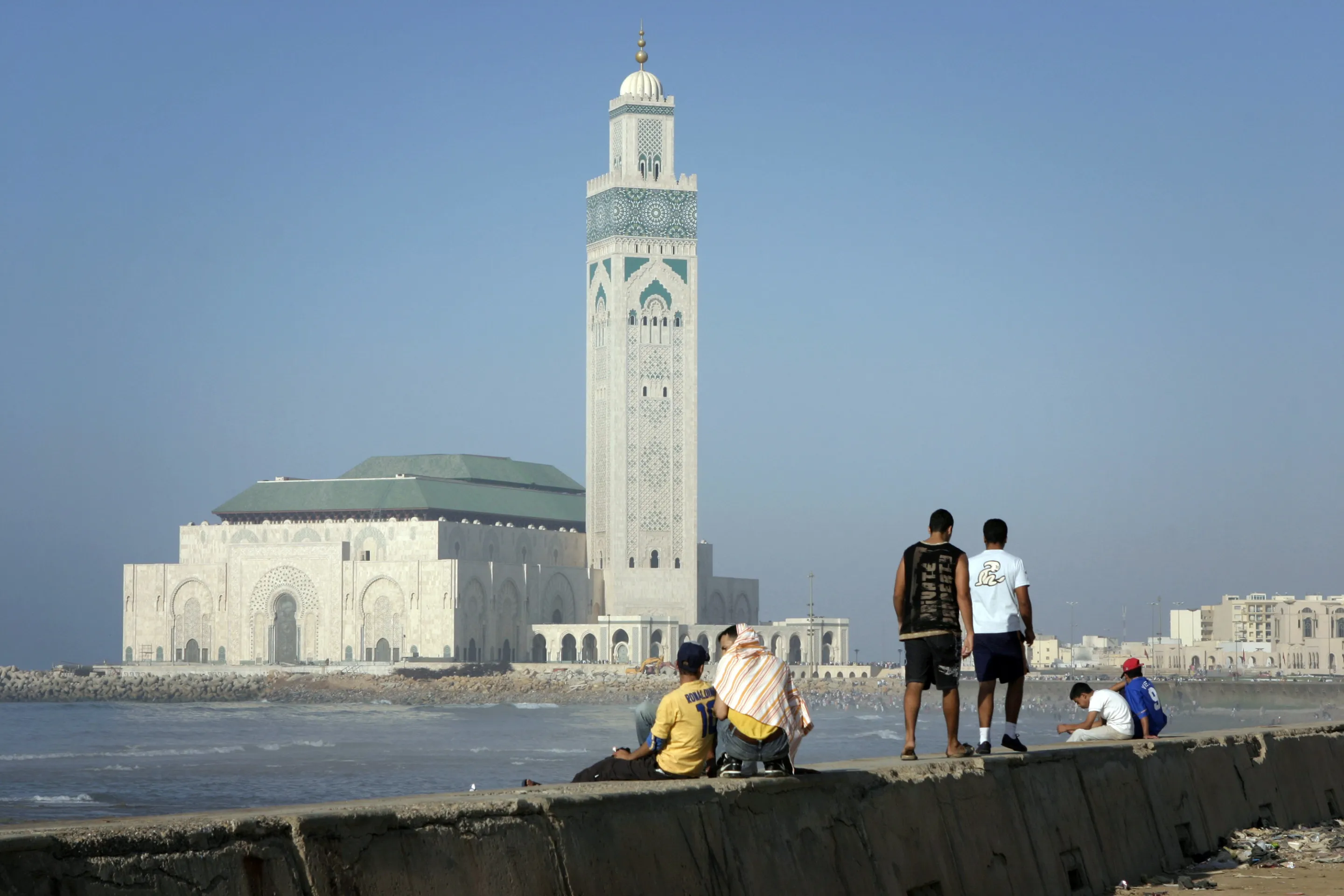 A view of the Hassan II Mosque is seen in Casablanca, Morocco.