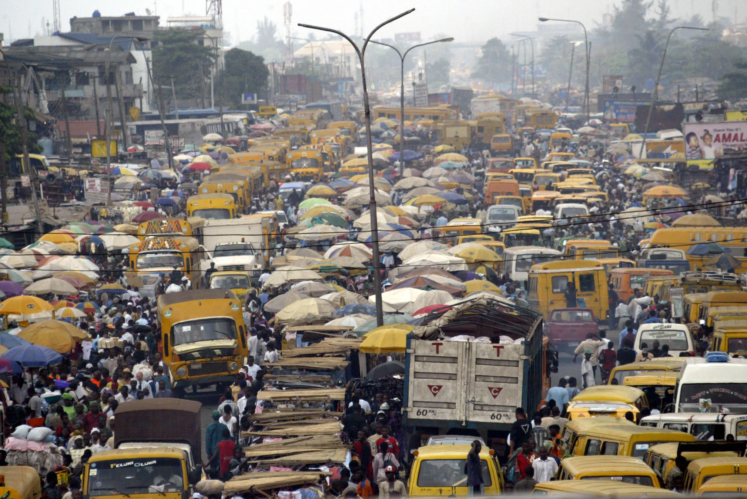 Lagos has a population of 17 million, and growing fast.&nbsp;