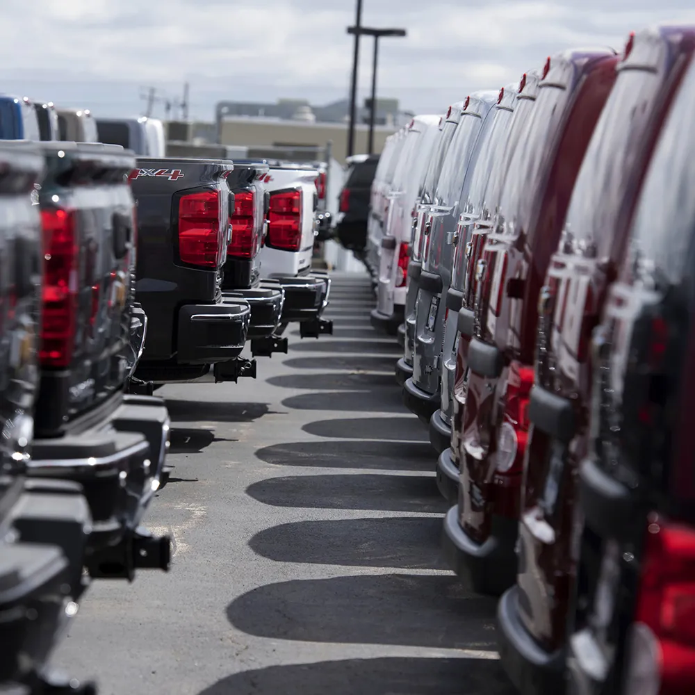 General Motors Co. (GM) Chevrolet vehicles are displayed for sale at Phillips Chevrolet car dealership in Frankfort, Ill.,&nbsp;on April 30, 2015. Domestic and total vehicle sales figures are scheduled to be released on May 1.