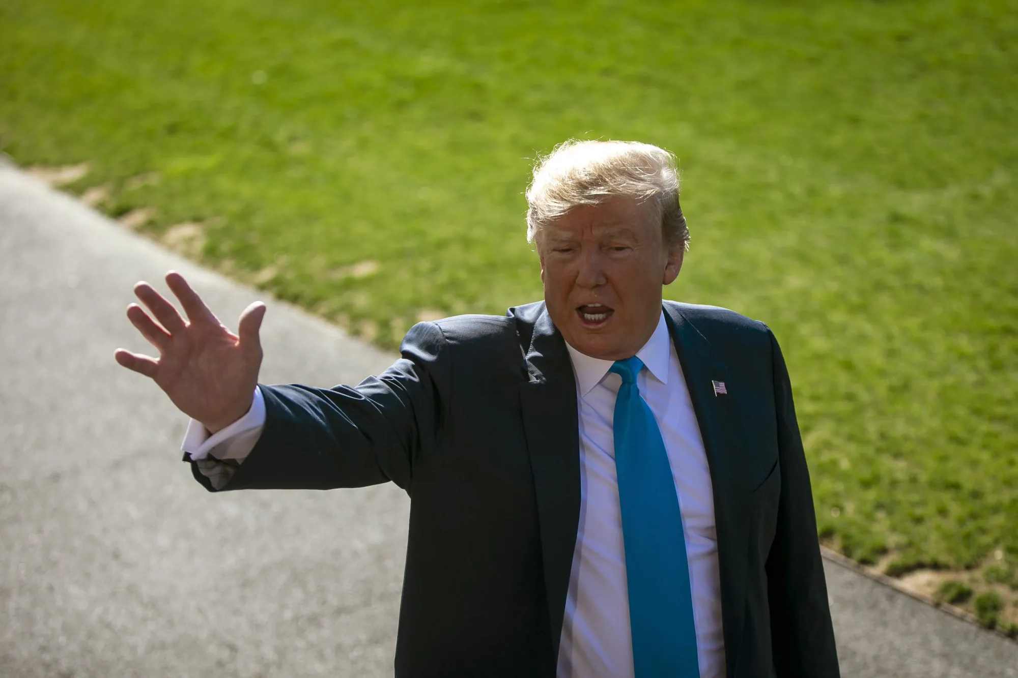U.S President Donald Trump on April 10.