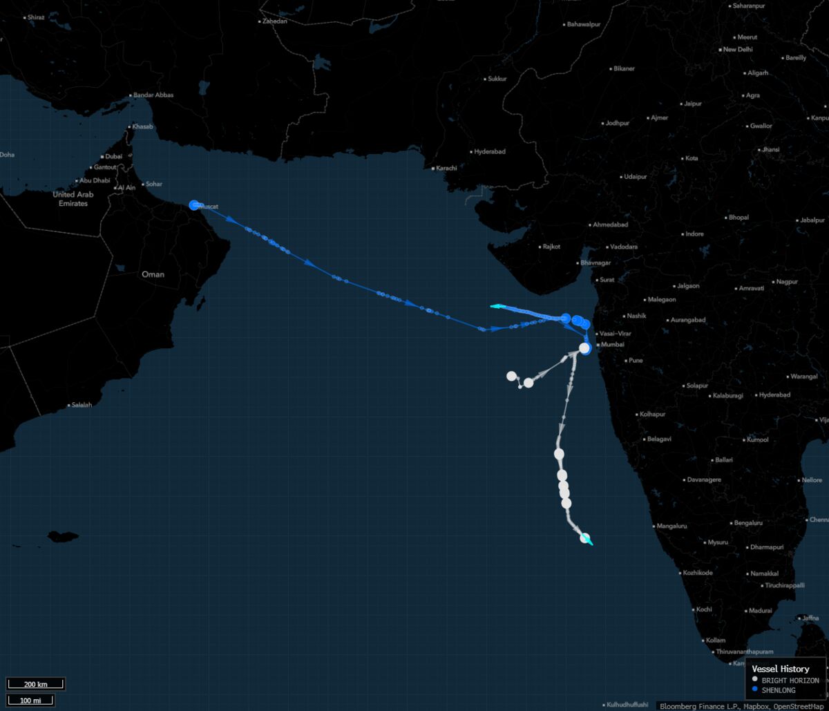 Half-Full Tanker Heading to Japan Highlights Scramble for Oil