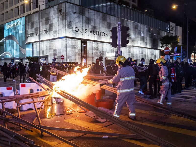 Hong Kong Protesters Rally for 22nd Weekend