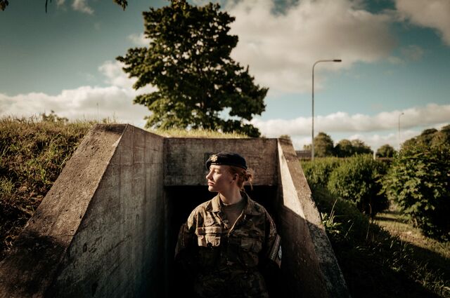 Emmely Søgaard Hansen volunteered for military service in Denmark