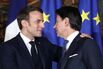 Italy's PM Conte Hosts French President Macron