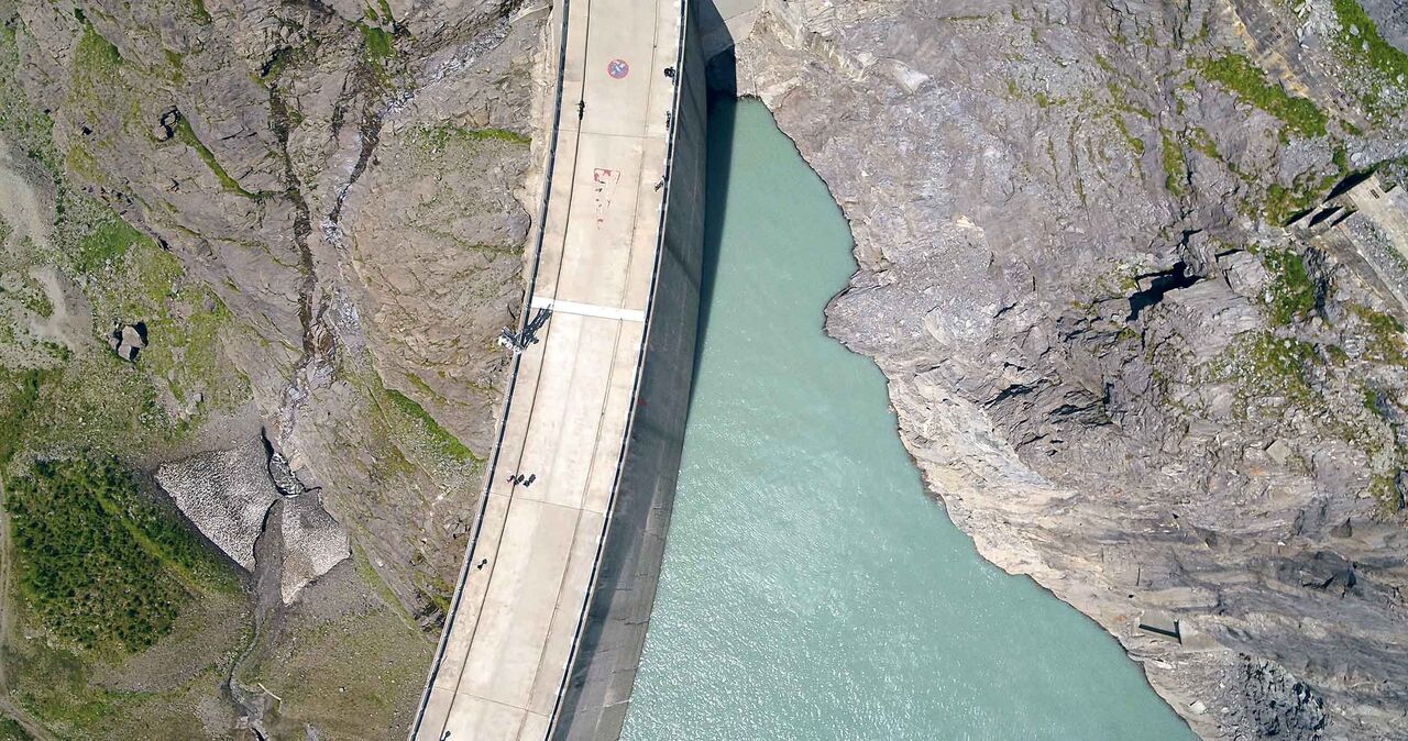 At 820 feet, Mauvoisin is the second-tallest dam in Switzerland and the biggest arch dam in Europe. (Arch dams curve inward toward the water they contain.) More than 1,800 workers built it over a decade, finishing in 1958. The tunnels they used are open to tourists today