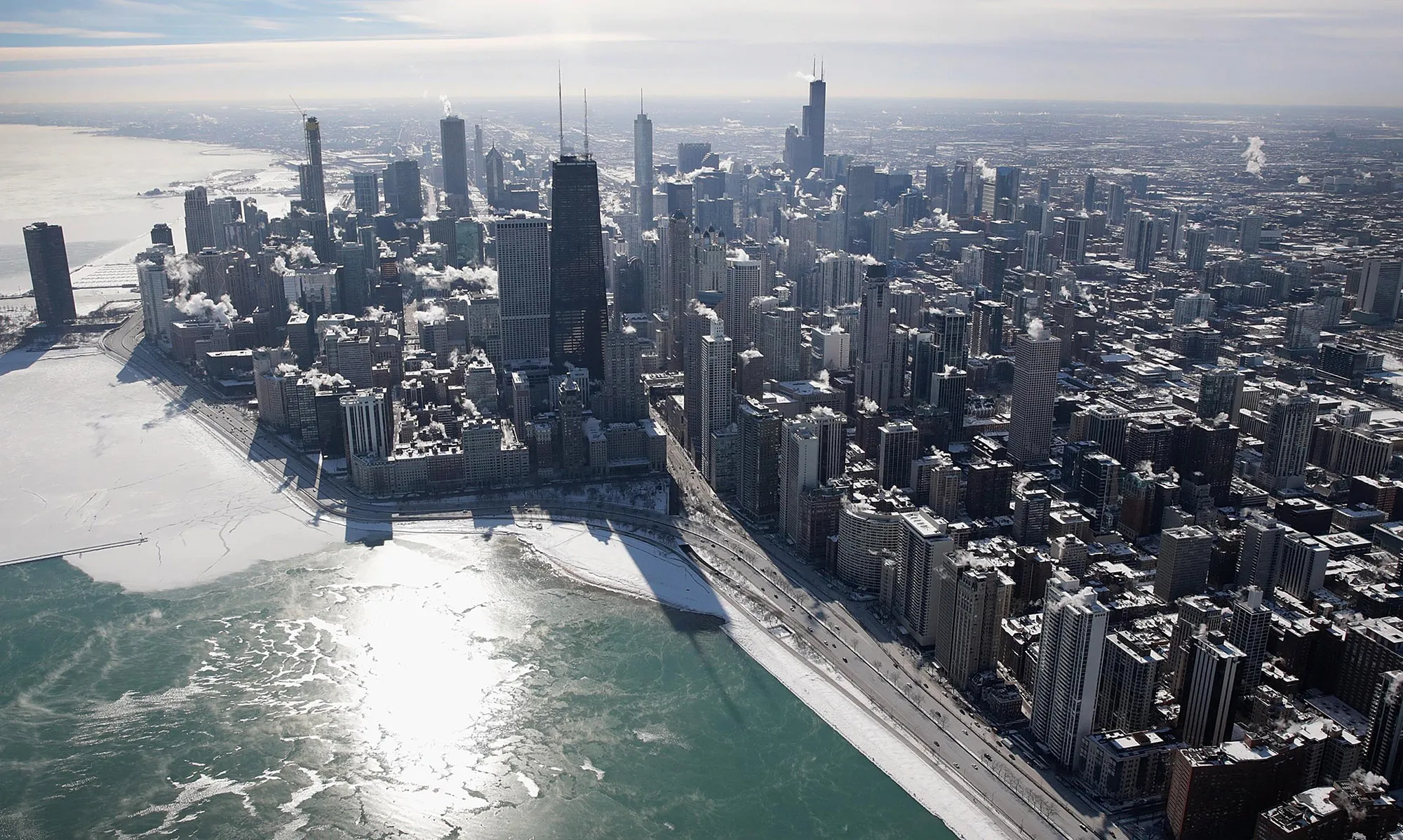 Chicago weather aerial