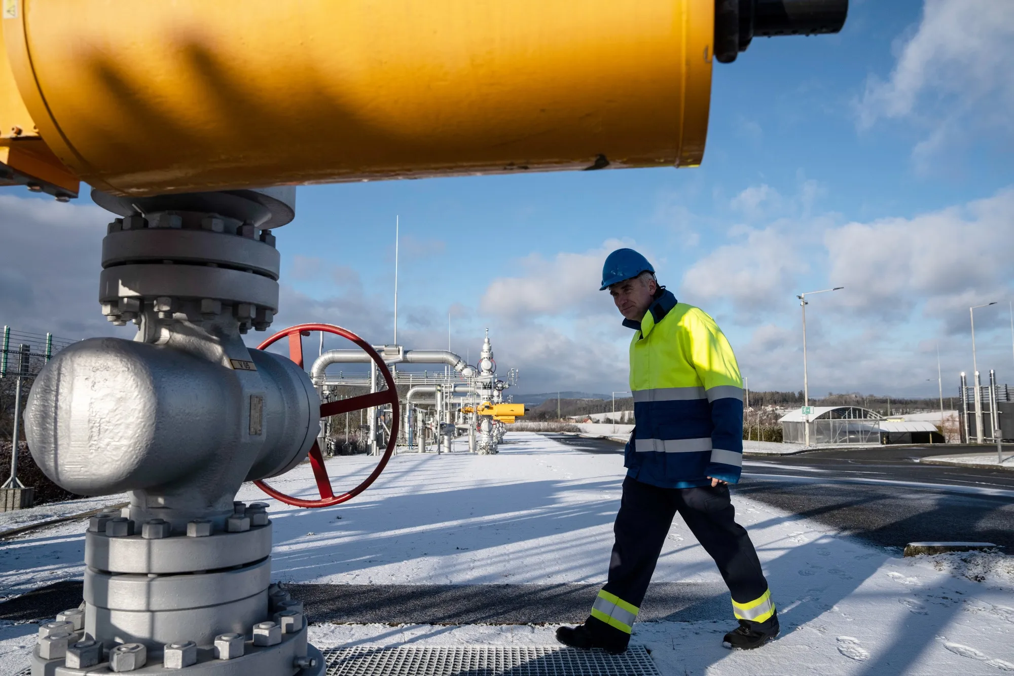 An underground gas storage facility in Haje, Czech Republic.