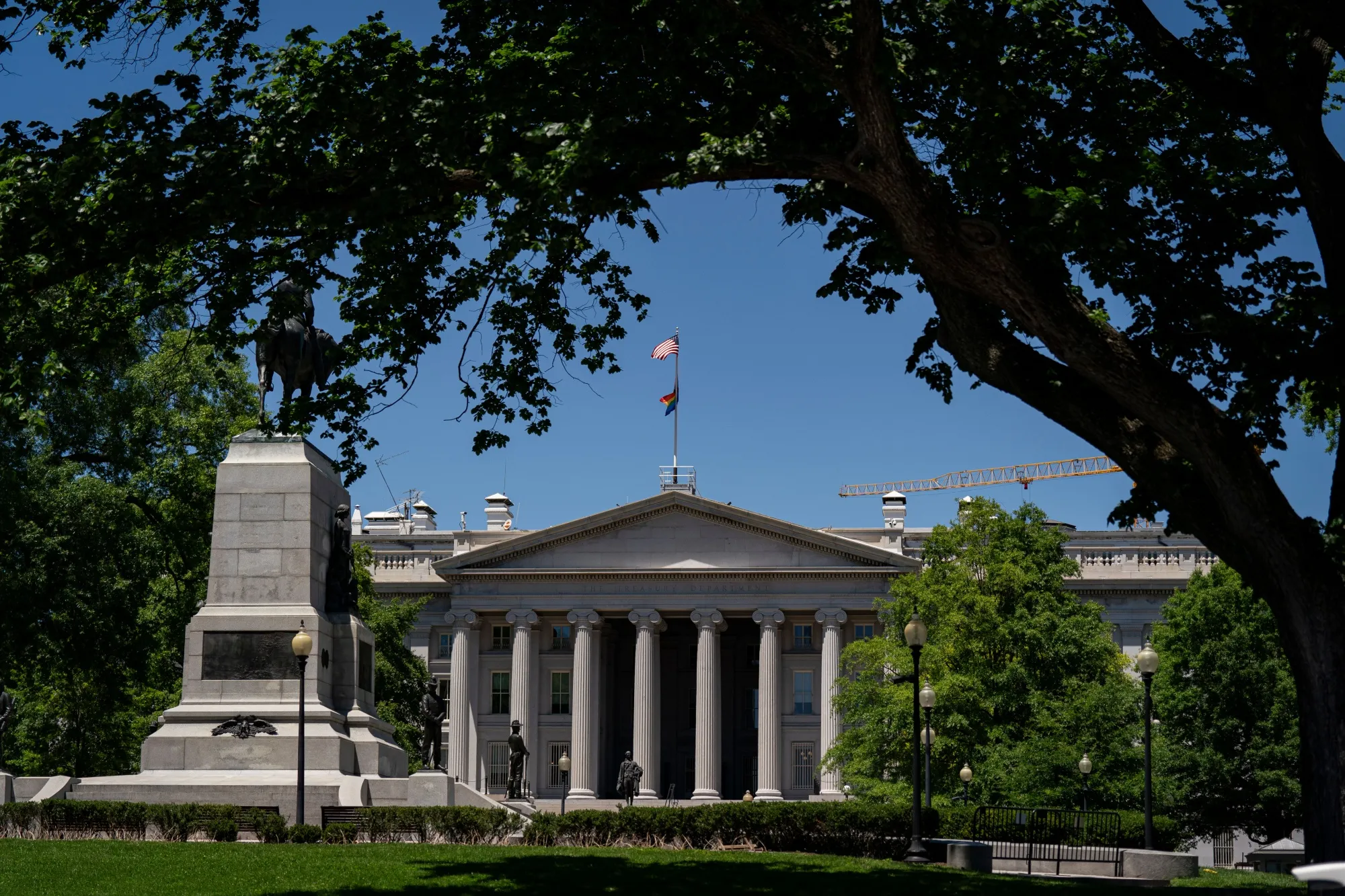 The US Treasury Department in Washington, DC.