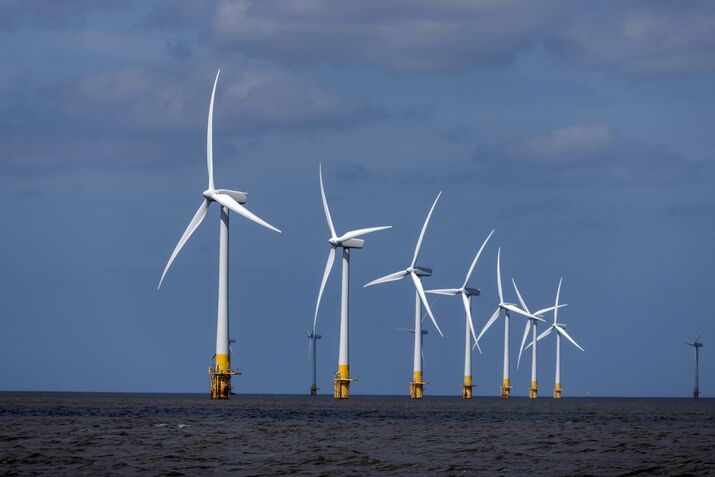The Scroby Sands Offshore Wind Farm As UK Plans New Energy Law