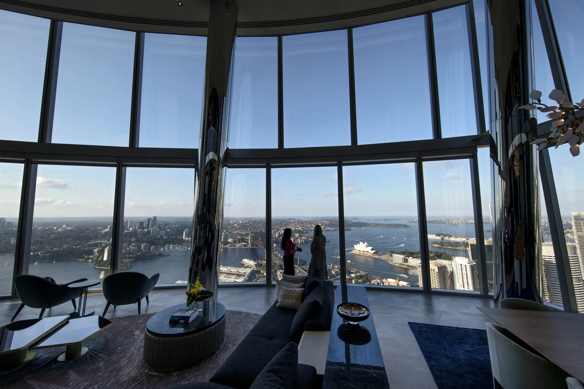 Inside the penthouse at&nbsp;One Barangaroo Crown residences in Sydney.