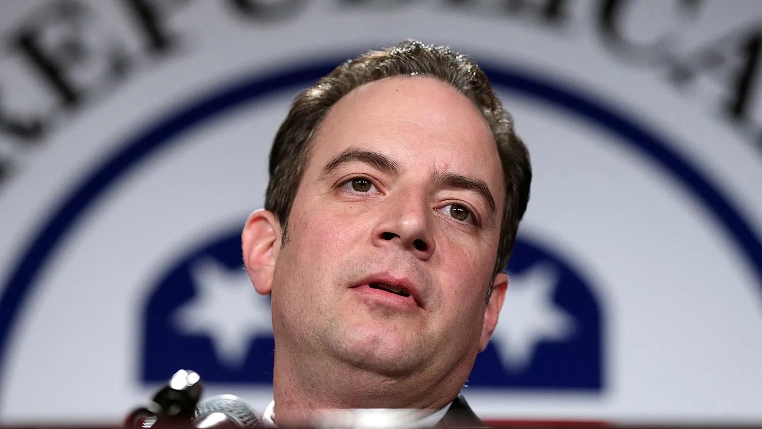 Republican National Committee Chairman Reince Priebus speaks at the annual RNC winter meeting January 24, 2014 in Washington, DC. Significant changes in the Republican party's nominating process and national convention schedule are being discussed at this year's meeting.
