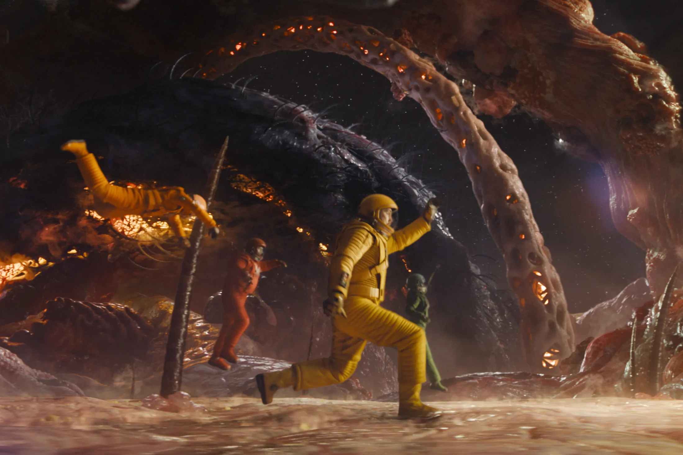 Is that a space base made of flesh? Yep.
