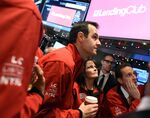 Lending Club CEO Renaud Laplanche on the floor of the New York Stock Exchange on Dec. 11, 2014.
