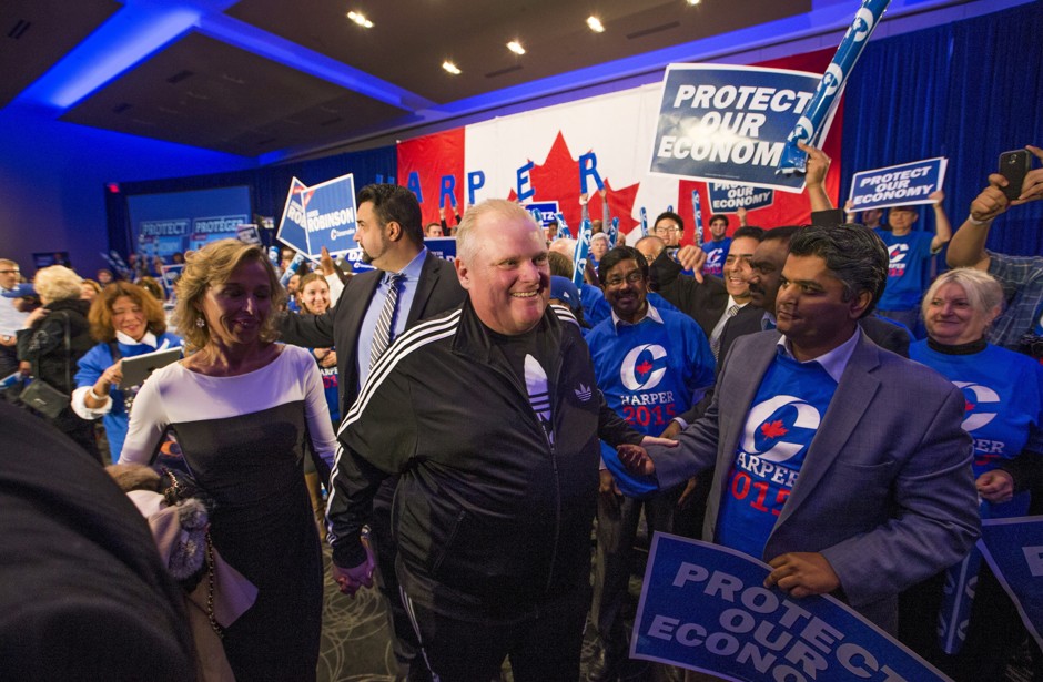 Former Toronto mayor Rob Ford connected with constituents through his physical weight and casual dress.