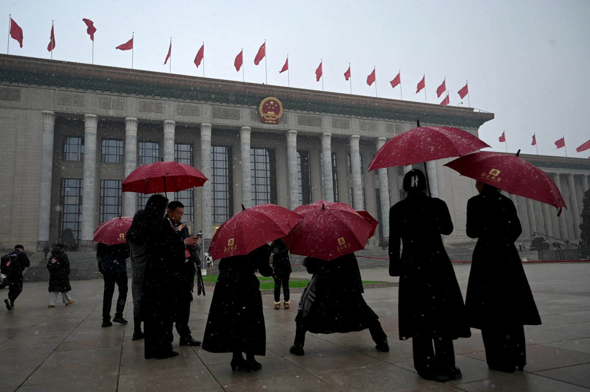 The Great Hall of the People in Beijing on March 4.