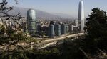 Buildings stand in the skyline in downtown Santiago, Chile.