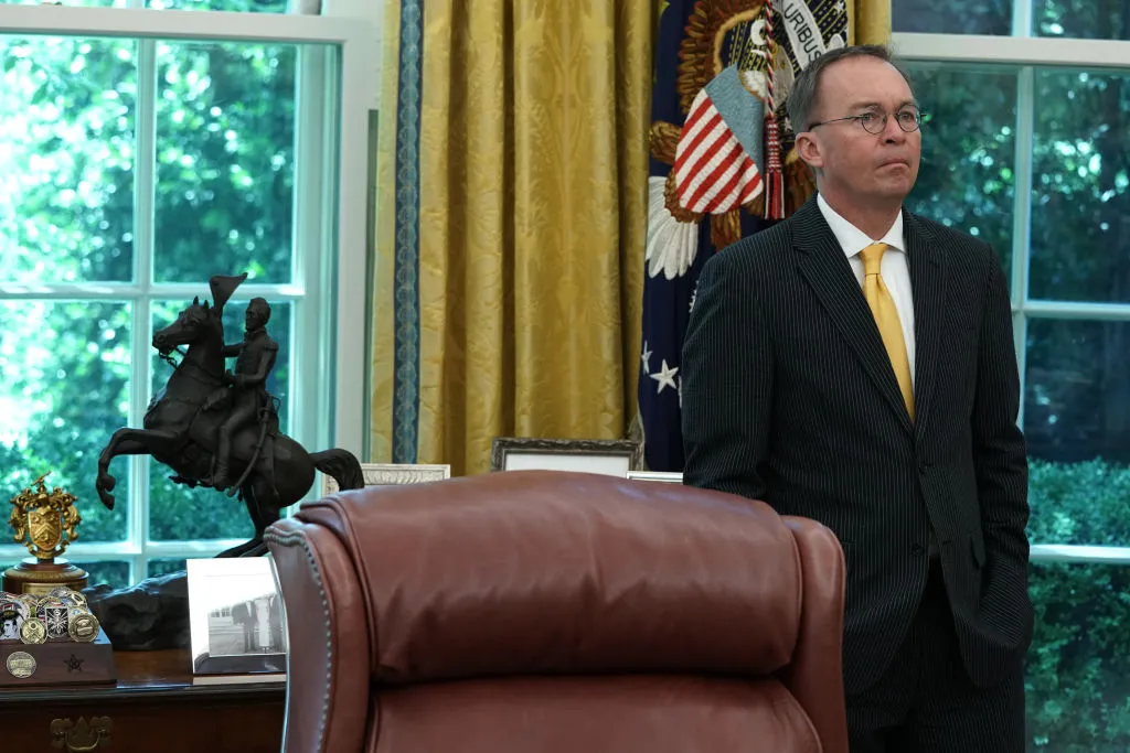 Mick Mulvaney pursues his agenda, taking advantage of the president’s mental absence.
