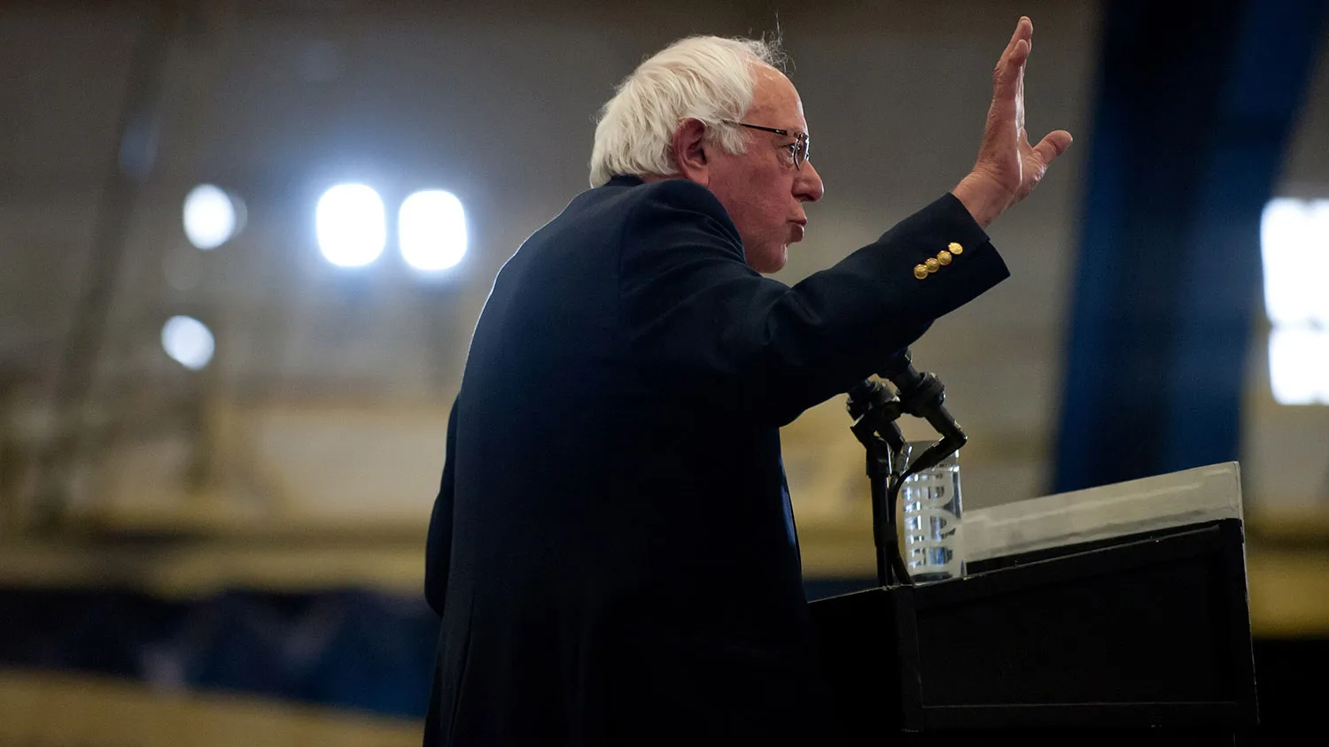 Democratic presidential candidate Bernie Sanders speaks on April 25, 2016, in Pittsburgh, Pennsylvania.
