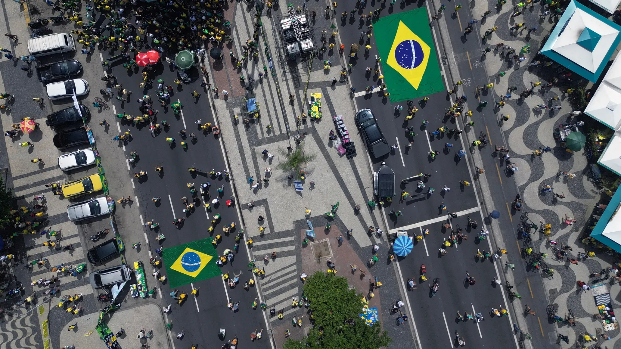 Supporters of Jair Bolsonaro during a rally in Rio de Janeiro in March.