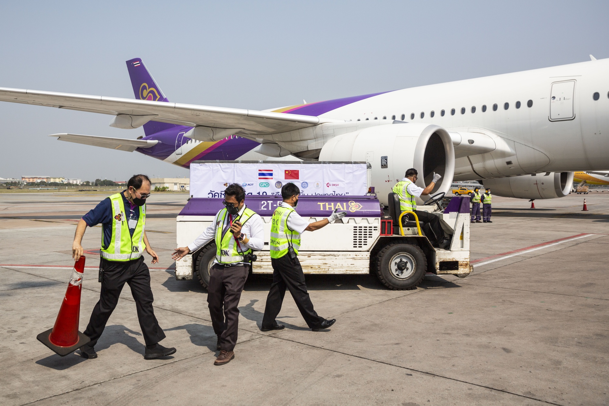 Thailand PM Prayuth Takes Delivery of First Vaccine Shipment as State of Emergency Extended