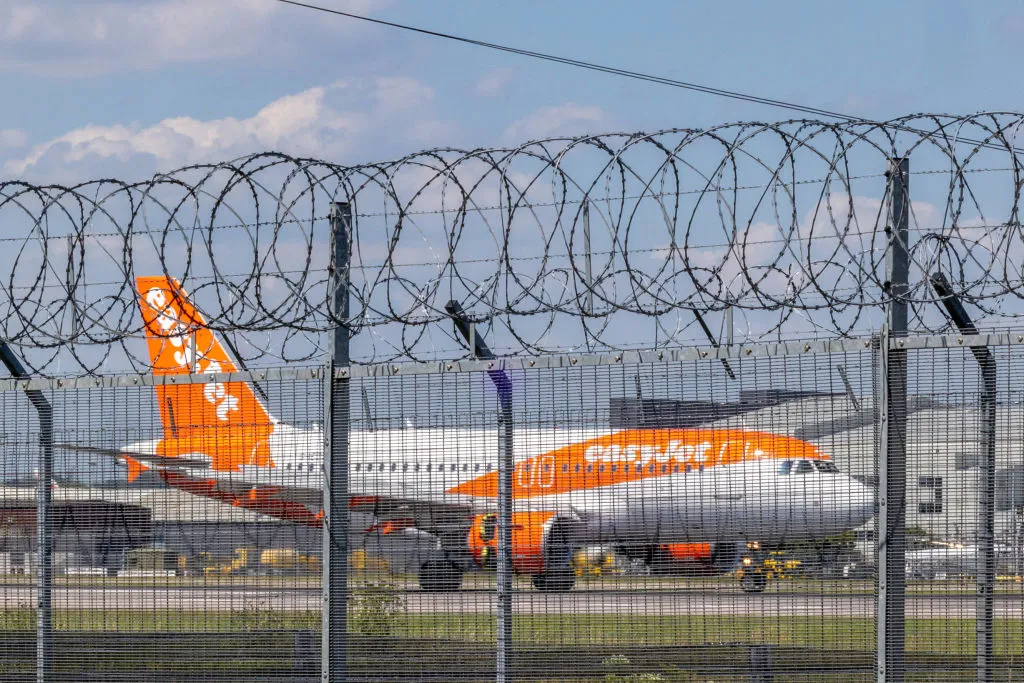 An EasyJet Plc jet at London London Gatwick Airport