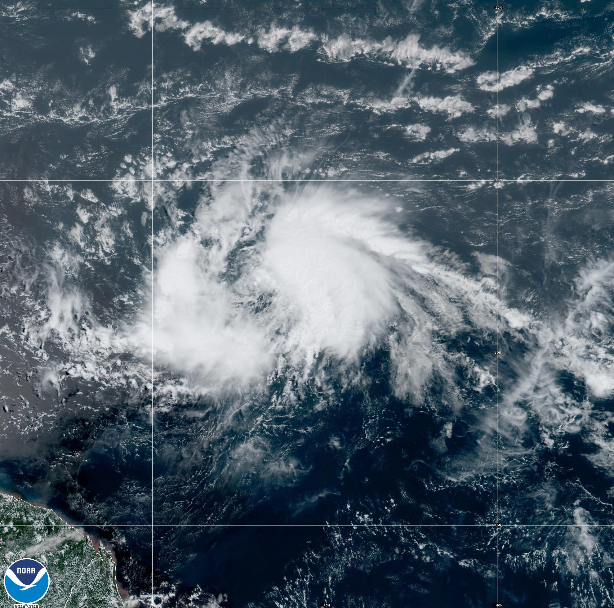 Tropical Storm Bret forms in the Atlantic Ocean