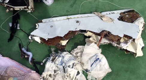 Debris from EgyptAir Flight 804.