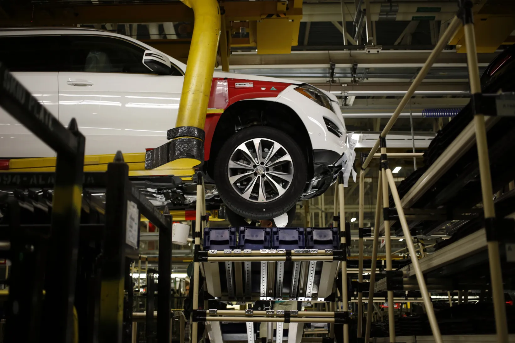 Operations Inside The Mercedes Benz International Assembly Plant