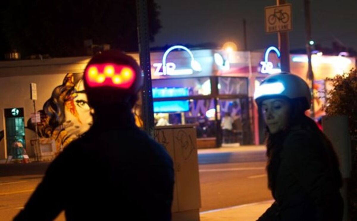 A Bike Helmet That Doubles as an LED Safety Light - Bloomberg