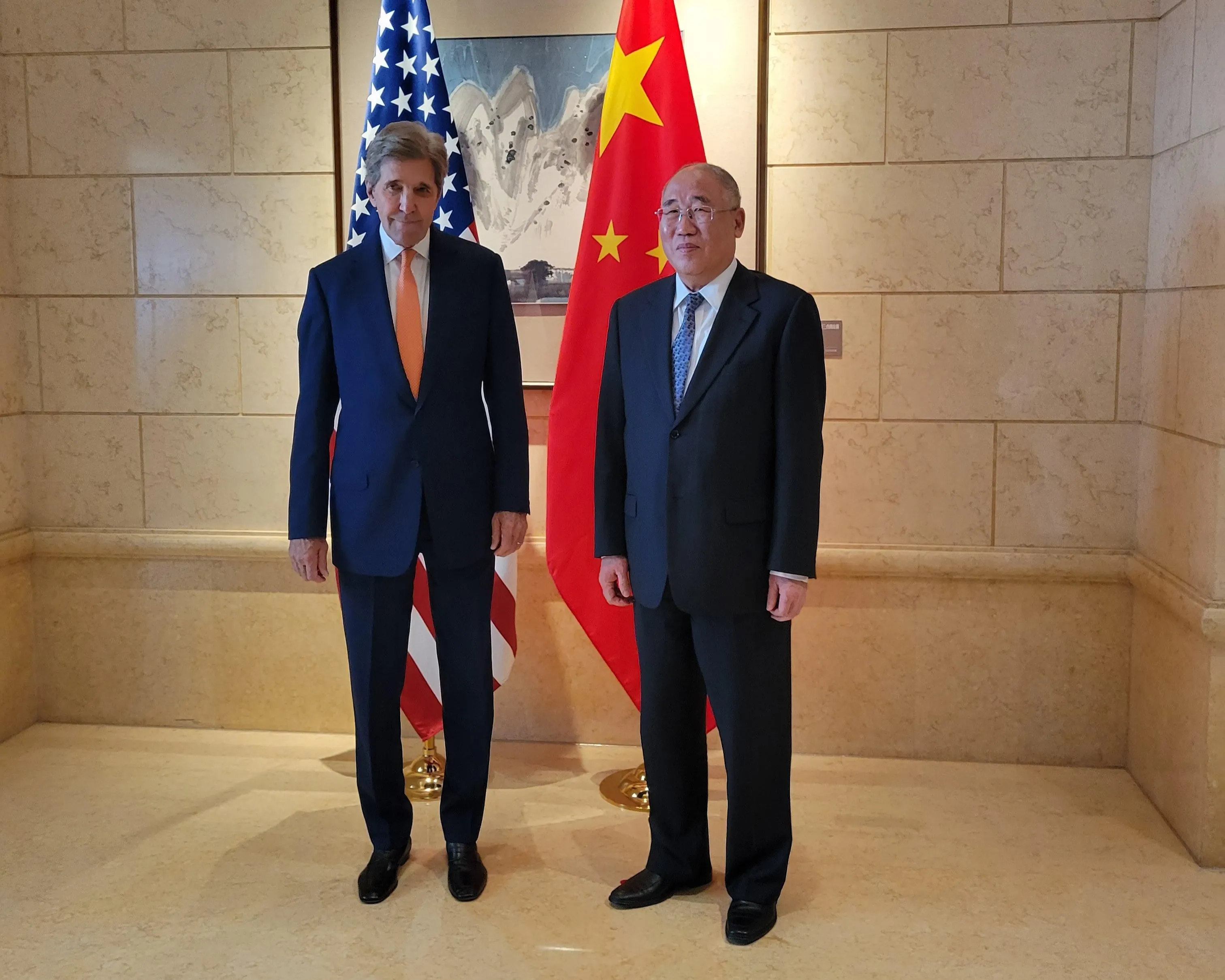 John Kerry, and Xie Zhenhua on July 17.