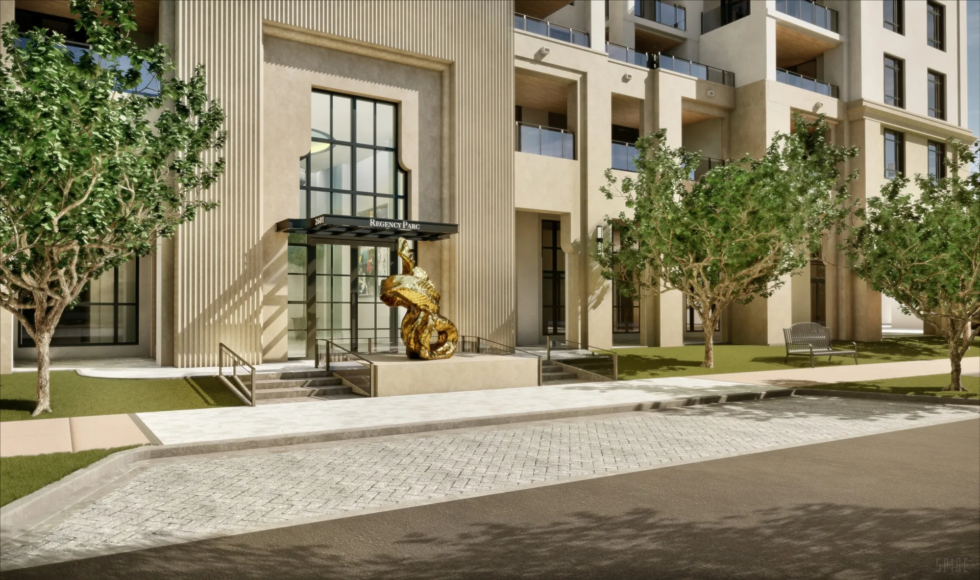 A rendering of Regency Parc.