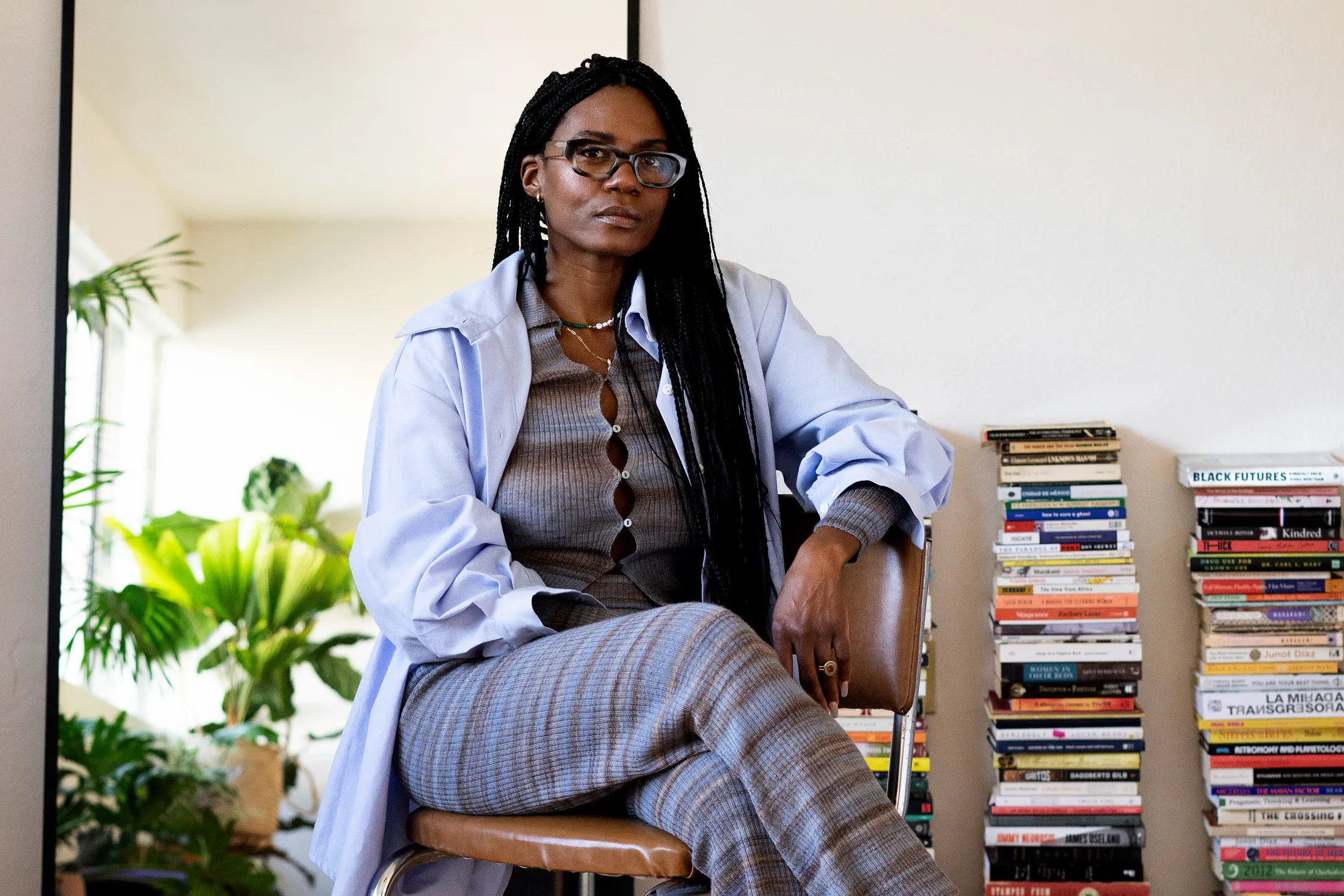 Mennlay Golokeh Aggrey, at home in Mexico City.