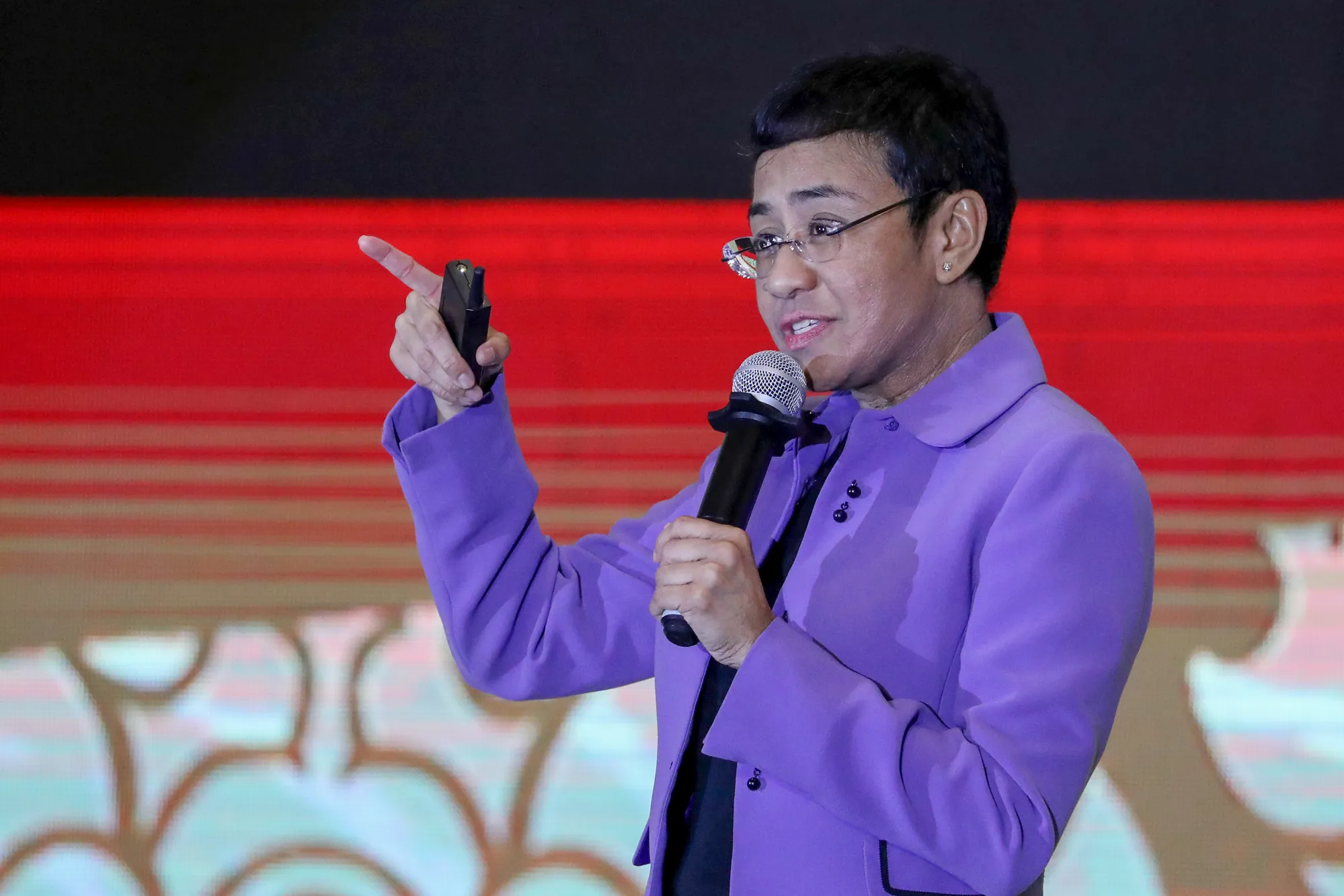 Maria Ressa, chief executive officer of Rappler Inc., speaks at the Asia-Pacific Economic Cooperation (APEC) CEO Summit in Danang, Vietnam, on Wednesday, Nov. 8, 2017. Donald Trump, Xi Jinping and Vladimir Putin are among 21 leaders meeting in Vietnam this week for the APEC summit.