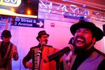 The Sunnyside Social Club, a member of the MTA MUSIC program, performs at the 2nd Avenue Subway station in Manhattan.