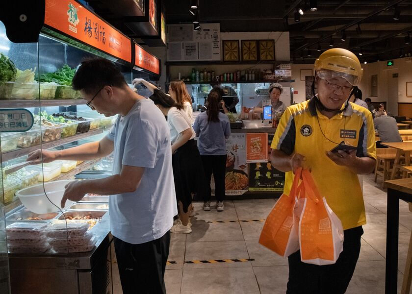 Meituan Delivery Workers As Company Outperformance May Gather Pace as Sales Bump Expected
