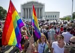 Gay rights activists gather outside the U.S. Supreme Court on June 26, 2013. Photograph by0xA0Mladen Antonov/AFP via Getty Images